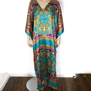 Gold Baroque style handkerchief style muumuu